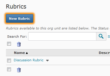 new Rubric button